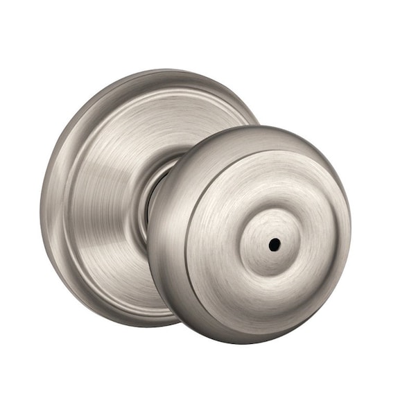 Schlage Schlage Georgian Satin Nickel Privacy Lockset 1-3/4 in. F40GEO619 - main